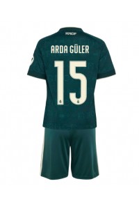 Real Madrid Arda Guler #15 Jalkapallovaatteet Lasten Vieraspeliasu 2026-27 Lyhythihainen (+ Lyhyet housut)
